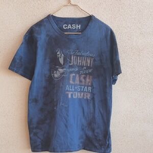 "Open to Offers" Blue Johnny Cash Graphic Tee